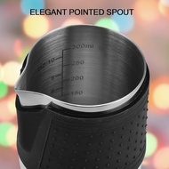 HOMEE Milk Frothing Pitcher, 12oz Stainless Steel Milk Steamer Jug With Eagle Spout, Espresso Milk p