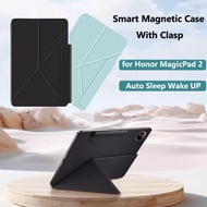 Multi-folding Stand Case for Honor MagicPad 2 12.3" Ultra Thin and Light Magnetic Attraction Cover f