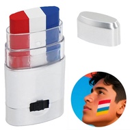 Tricolor Flag Face & Body Paint Stick – 3-in-1 Solid Balm Crayon For Sports Fans, National Team Q3k3