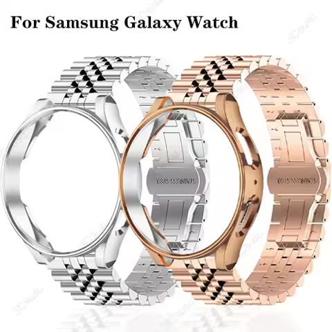MOD Kit for Samsung Galaxy Watch 4 5 Pro 6 44mm 40mm 45mm Stainless Steel Strap+Case Galaxy Watch 3 