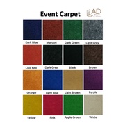 Event Carpet / Needle Punch Carpet (1.83 M x 25 M) - For Temporary Event Purpose