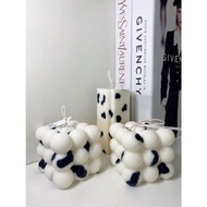 READY STOCK ‼️ BUBBLE CANDLE DECO SOY WAX ASTHETIC ROOM DECORATION RUBIC CUBE HANDMADE CANDLE