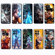 Soft black phone case for Xiaomi Redmi K70E K60 k70 POCO F5 X6 F6 Pro FG10 Dragon Ball Super casing 