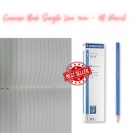 Exercise Book Single Line 8mm (10books) + Staedtler 2B Pencil 12's 130-46-2B