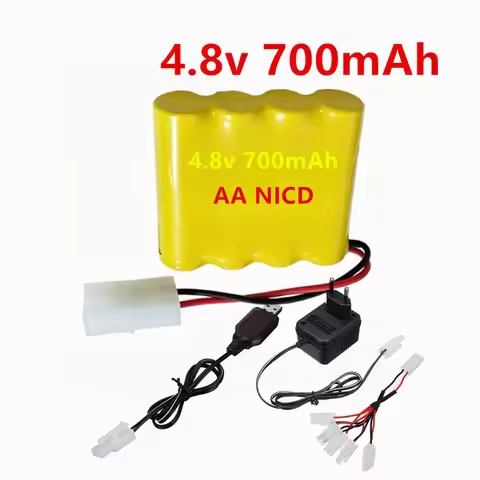 4.8V 700mAh Ni-Cd Battery With Charger For Remote Control Toys Lighting Electric Tool AA Group RC TO