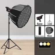 500w ไฟวงแหวน LED ring light ไฟแต่งไฟคลิป ไฟไลฟ์สดตั้งโต๊ะ ไฟสตูดิโอ 65cm Softbox light video ไฟไลฟส