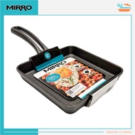 MIRRO 5-inch Mini Cast Iron Preseasoned Mini Grill, Cast Iron Pan, Bread Pan
