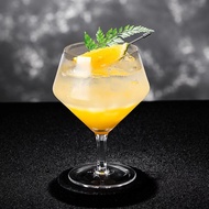 Diamond Cocktail Glass Drink Mixing Gin Tonic With Stem Brandy