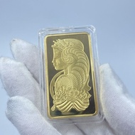 3/9 Swiss Bank Gold Bar Commemorative Coin 1 Ounce Alien Gold Coin Coin Foreign Currency Collection 