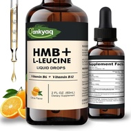 Qankyaq Leucine HMB Liquid Supplement, Sugar-Free HMB L-Leucine Liquid Drops for Senior Adults, Leuc