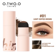 O.TWO.O Eyebrow Powder Stamp With Brush & Shaping Stencil Card Long Lasting Makeup Kit