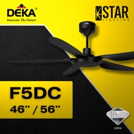 DEKA F5DC PRO 46" 56" SIRIM DC Motor 5 Blades Light LED 20 Speed Remote Control Baby Ceiling Fan KRO