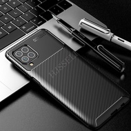 Samsung Galaxy M62 Case Armor Carbon Fiber TPU Soft Silicone Casing Samsung M62 M 62 GalaxyM62 Back 