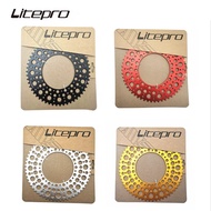 Litepro Crank Bubble Chainring Starry Sky Shaped Chainwheel Alloy 54T 56T 58T Sprocket For Brompton Folding Bicycle Parts