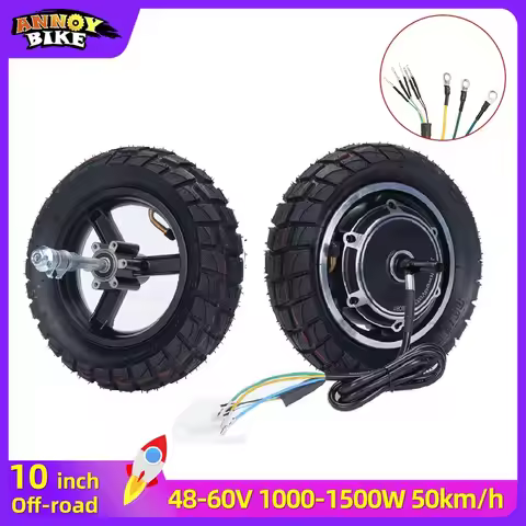 10 inch Hub Motor with Front Wheel motor wheel 1000w мотор колесо 48v 60v 1000w 1200w 1500w scooters