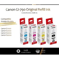 CANON GI-790 BLACK CYAN MAGENTA YELLOW REFILL INK CARTRIDGE FOR G1000 G2000 G3000