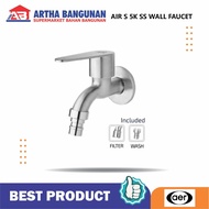 AER S 5K SS WALL FAUCET STAINLESS