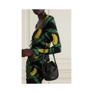 Hong Kong Direct Mail Trendy Luxury Ganni Ladies Ganni Leather Edge Pleated Recycled Soft Shell Hand