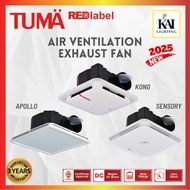 TUMA/RED LABEL - Air Ventilator Exhaust Fan Ventilation Fan/Bathroom/Toilet/ Tandas/ Silent Series/D