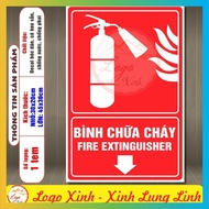Decal Warning Fire Extinguisher Location, Fire Extinguisher Place, Fire Extinguisher, 100% Waterproo
