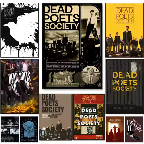 Dead P-Poets S-Society Movie Poster HD Self Adhesive Waterproof Wall Art Ideal for Home Office Dorm 
