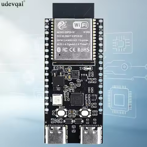 CP2102 ESP32 C5 N16R8 Development Board WiFi Module 8MB PSRAM 16MB FLASH WIFI6 32PIN Dual-frequency 