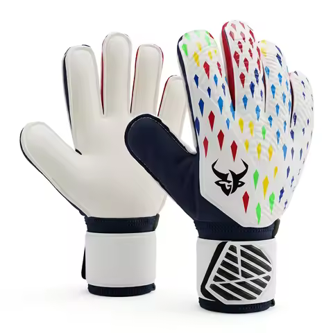 Goalkeeper Gloves with Fingersave, Breathable Soccer Goalie Gloves, 4mm Latex, for Youth and Adult