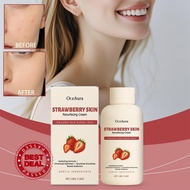 Strawberry Body Scrub Cream 118g - Natural Exfoliating & Moisturizing Care For Smooth Soft Skin N0O8