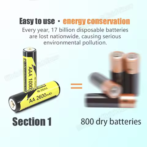 Liitokala 1.2V Ni-MH Rechargeable Batteries 1000MAH 3A aaa flashlight battery