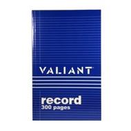 VALIANT RECORD BOOK 300 PAGES