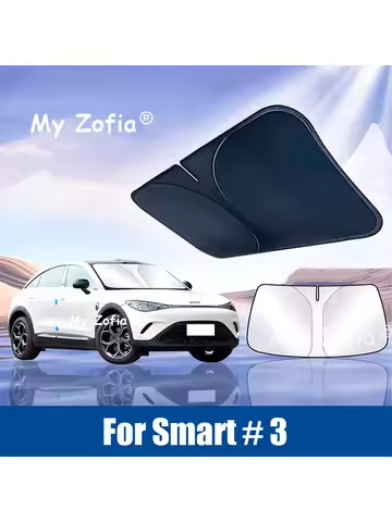 For Smart #3 2024 2025 2026 Car Windshield Sunshade Cover Anti UV Protection Foldable Accessories