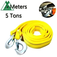 FORBETTER Car Tow Cable, 3M 4M High Strength Trailer Rope, Tow Cable Durable 3 Ton 5 Ton with Hooks Emergency Steel Cable Towing Strap Van