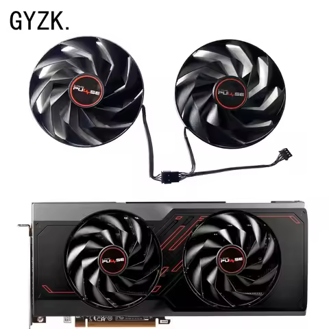 For SAPPHIRE RX7600XT 7700XT 7800XT PULSE Graphics Card Replacement Fan FD10015M12D