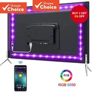 USB LED Strip Light 1M Bluetooth RGB Flexible Ribbon TV Backlight 5V