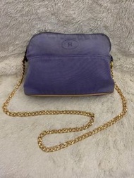 Hermes bolide nice rare purple colour gold chain bag mini kelly constance ado wallet bag vintage