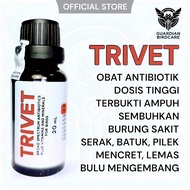 TRIVET Effective Bird Medicine Cures Hoarse Birds, Sneezing, Colds, Snot, Diarrhea, Skinny, Reduces 