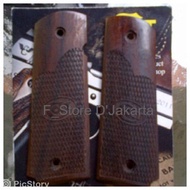 Grip Kayu Khusus Airgun/Airsoftgun FN1911/Colt M1911A1