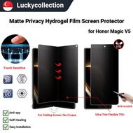 【✅SG STOCK🔥】Matte Privacy Hydrogel Screen Protector for Honor Magic V5  Soft Anti-Spy Anti-Glare Mag