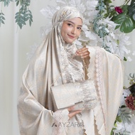 Ayzara - Mukena Dewasa Zamora Maxmara Silk Tas Premium Motif