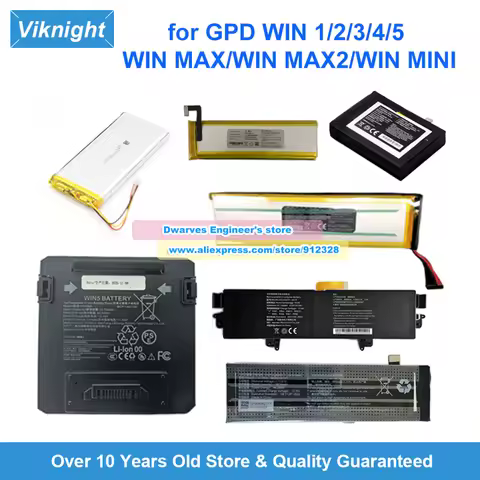 8448104 6438132 565774 6548A0 4545165 4139DS AEC634791 AEC555779 Battery for GPD WIN 1/2/3/4/5 MAX M