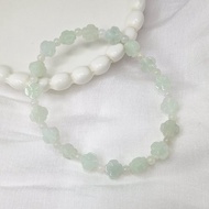冰天藍幸運草手串 手珠 珠串 | 天然緬甸玉A貨翡翠