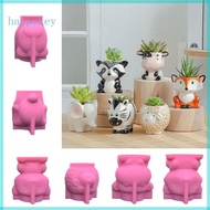 HAP DIY Handmade Fox-Cat Cow Plaster  Crystal Epoxy Resin Mold for Home Decors