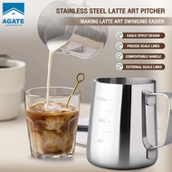 Jug Pitcher Milk Frother Stainless Steel Latte Art Pitcher Milk Frothing Pitcher Silver 350ml