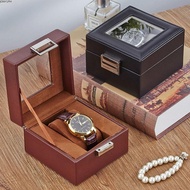 JONY1PH Watch Box, Wood Leather Watch Storage Box, Portable 1 Watch Slot Watch Collection Box Watch 