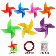 100pcs/30M Fiesta Banderitas Plastic Outdoor Assorted Color use for Opening Store Lucky Fiesta Banne