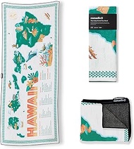 Nomadix Towel - Perfect for Yoga, Camping, Beach and Travel (Hawaii Map Towel, Single Sided)