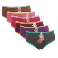 CODE A52R 6pc CD Golden Nick 45 Dark Girls' Underwear Print Motif Children's CD Kshop