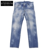 Dsquared COOL GUY JEAN 男士做舊牛仔褲，藍色，46碼，S71LB0901，21SS