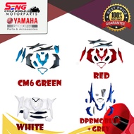 YAMAHA NVX 155 V2 BODY COVER SET - CM6 GREEN/RED/WHITE/DPBMC BLUE + GREY - ORIGINAL