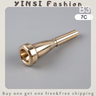 YINSI Professional Trumpet Mouthpiece Meg 3C 5C 7C Size for Bach Beginner Musical Trumpet